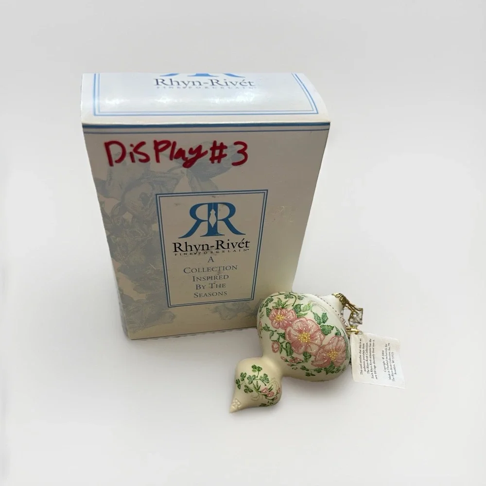 Rhyn Rivet‎ Fine Porcelain Hand Painted Holiday Ornament